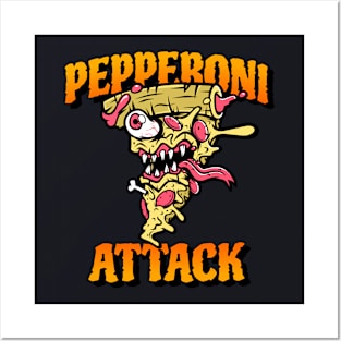 Pepperoni attack Posters and Art